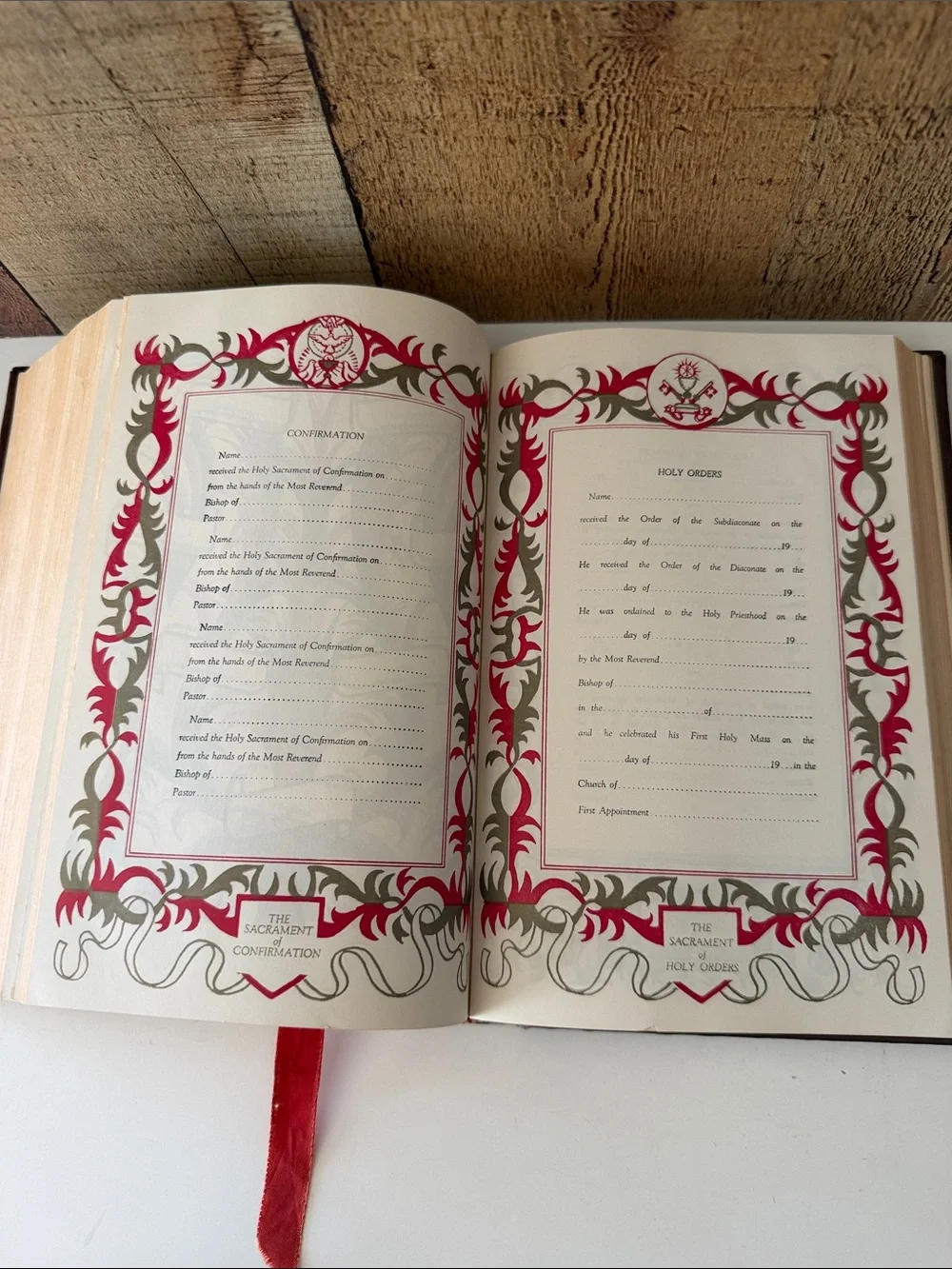1953 Catholic Family Edition Holy Bible – John J. Crawley – Illuminated Art